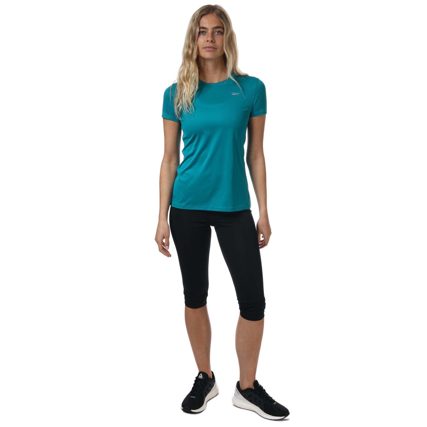 Reebok Running Essentials Speedwick Basic Windsprint Short Sleeve T-Shirt  Blue